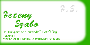 heteny szabo business card